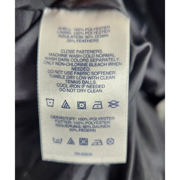 Lands' End Men's Sz. L Black Lightweight Full Zip Down Vest - Picture 4 of 5